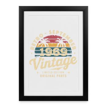 Vintage September 1969 Limited Edition September - Framed poster (27 × 37 cm) - black - Front