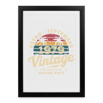 Vintage September 1979 Limited Edition September - Framed poster (27 × 37 cm) - black - Front