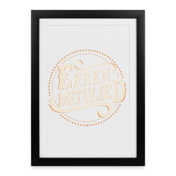 honorary Member - Framed poster (27 × 37 cm) - black - Front