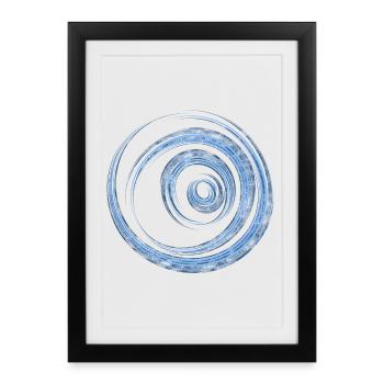 circle - Framed poster (27 × 37 cm) - black - Front