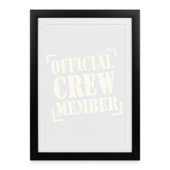 official crew member - Framed poster (27 × 37 cm) - black - Front