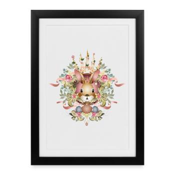 Adorable Easter in an ornamental setting - Framed poster (27 × 37 cm) - black - Front