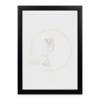 avoir de l humour 1 - Affiche encadrée (27 × 37 cm) - noir - Devant