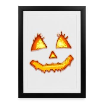 pumpkin - Framed poster (27 × 37 cm) - black - Front