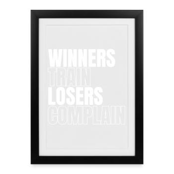 Gagnants - Affiche encadrée (27 × 37 cm) - noir - Devant