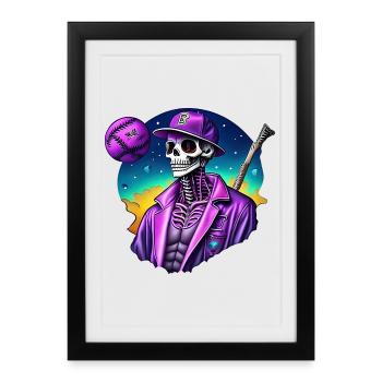 Skeleton - Framed poster (27 × 37 cm) - black - Front