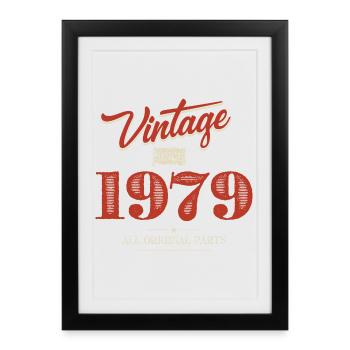 Vintage 1979 All Original Parts - Framed poster (27 × 37 cm) - black - Front