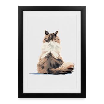 Poupée de chiffon - Affiche encadrée (27 × 37 cm) - noir - Devant