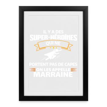 Super-Héroïnes Invisibles Empowerment Tee - Affiche encadrée (27 × 37 cm) - noir - Devant