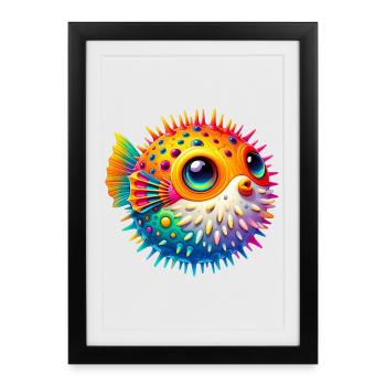 Blowfish - Affiche encadrée (27 × 37 cm) - noir - Devant