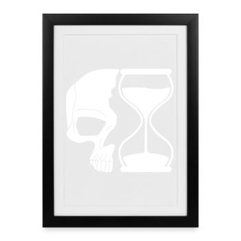La mort et le temps - Affiche encadrée (27 × 37 cm) - noir - Devant