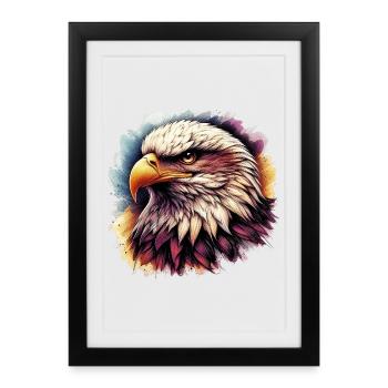 Aigle - Affiche encadrée (27 × 37 cm) - noir - Devant