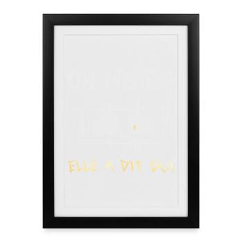 She Said Proposal Engagement - Framed poster (27 × 37 cm) - black - Front