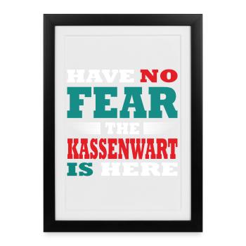 N’ayez crainte, le trésorier est là Tenue - Affiche encadrée (27 × 37 cm) - noir - Devant