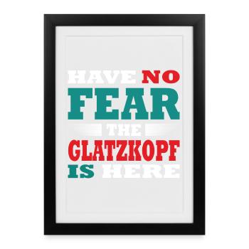 Have no Fear the Bald Head is here Outfit - Framed poster (27 × 37 cm) - black - Front