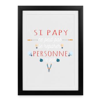 If Grandpa can't fix it, no one can - Framed poster (27 × 37 cm) - black - Front