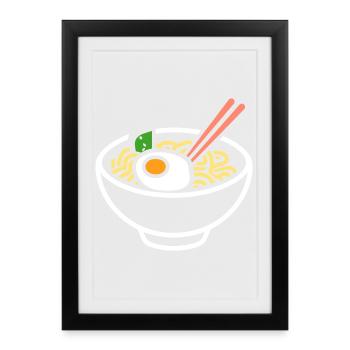 Ramen - Framed poster (27 × 37 cm) - black - Front