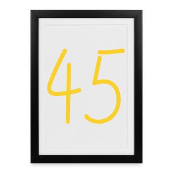 45 - Framed poster (27 × 37 cm) - black - Front