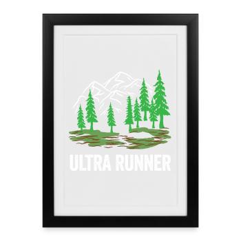Ultra Runner - Framed poster (27 × 37 cm) - black - Front