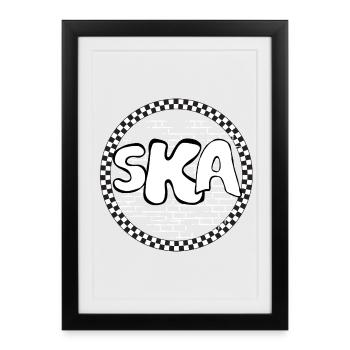 Je vais porter un t-shirt - Affiche encadrée (27 × 37 cm) - noir - Devant