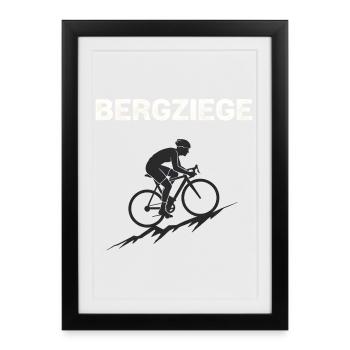 Vélo de route Vélo Vélo Sport Vélo VTT - Affiche encadrée (27 × 37 cm) - noir - Devant