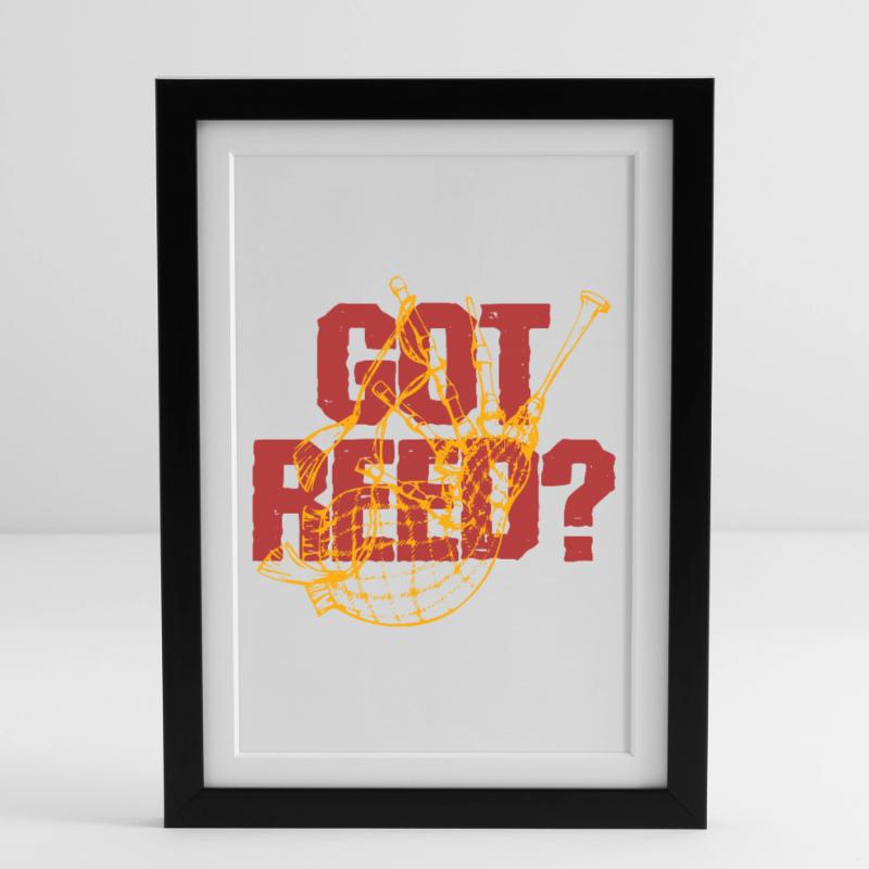 Cornemuse Cornemuse Cornemuse a Reed ? Affiche encadrée (27 × 37 cm)
