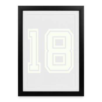 18 - Framed poster (27 × 37 cm) - black - Front