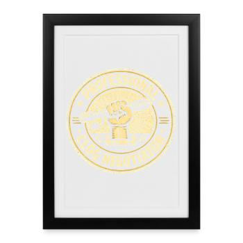 Professionnel de la constipation | Nettoyage des tuyaux - Affiche encadrée (27 × 37 cm) - noir - Devant