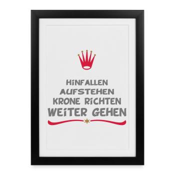 funny sayings - Framed poster (27 × 37 cm) - black - Front