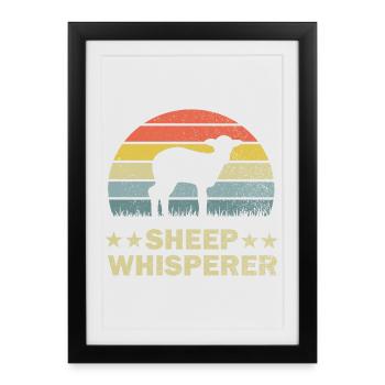 Mouton mouton - Affiche encadrée (27 × 37 cm) - noir - Devant