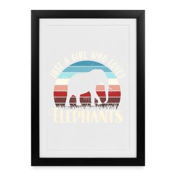 Elephant Elephant - Framed poster (27 × 37 cm) - black - Front