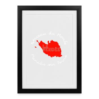 The Vendée Circular Card - Framed poster (27 × 37 cm) - black - Front