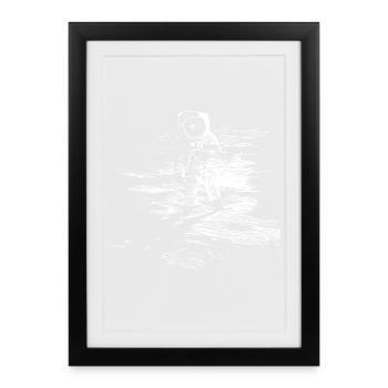 Espace - Affiche encadrée (27 × 37 cm) - noir - Devant