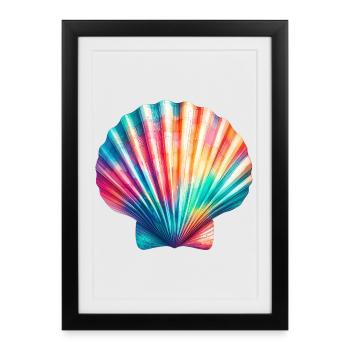 Scallop Shell - Framed poster (27 × 37 cm) - black - Front
