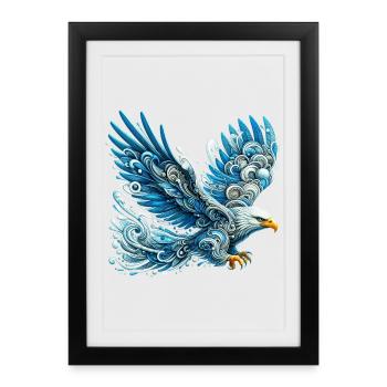Aigle - Affiche encadrée (27 × 37 cm) - noir - Devant