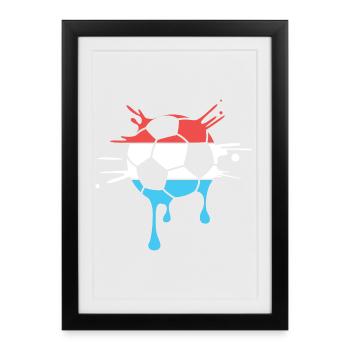 team netherlands ball drops Holland Team - Framed poster (27 × 37 cm) - black - Front