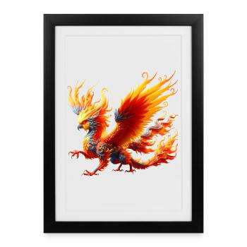 Dragon Nymphe (04) - Affiche encadrée (27 × 37 cm) - noir - Devant