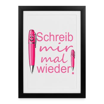 Correspondance - Affiche encadrée (27 × 37 cm) - noir - Devant