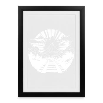Railway Graphic - Framed poster (27 × 37 cm) - black - Front