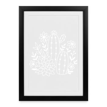 Desert Garden Blooms - Framed poster (27 × 37 cm) - black - Front
