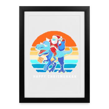 Hanukkah Hanukkah Hanukah Christmas - Framed poster (27 × 37 cm) - black - Front