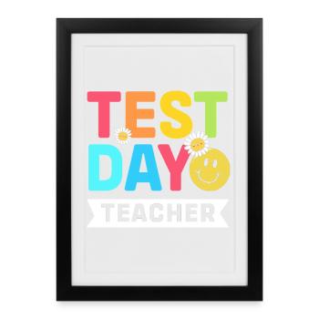 Exam Teacher Abi Abitur - Framed poster (27 × 37 cm) - black - Front