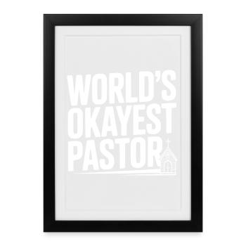 Le pasteur le plus correct du monde - Affiche encadrée (27 × 37 cm) - noir - Devant