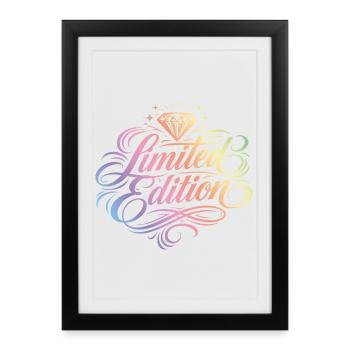 Limited Edition Colorful - Framed poster (27 × 37 cm) - black - Front