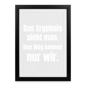 Only We Know the Way to Graduation - Framed poster (27 × 37 cm) - black - Front