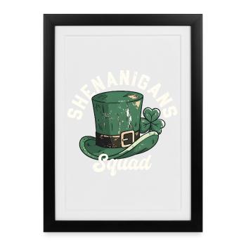 Chapeau de lutin de l’escouade des pitreries - Affiche encadrée (27 × 37 cm) - noir - Devant
