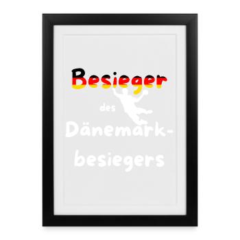 Defeater of DenmarkDefeater Handball European Championship 2026 - Framed poster (27 × 37 cm) - black - Front