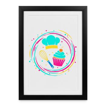 Baker - Framed poster (27 × 37 cm) - black - Front