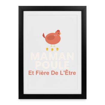 Les Montagnes M'appellent – Randonnée Nature Avent - Affiche encadrée (27 × 37 cm) - noir - Devant