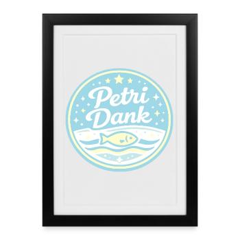 Petri grâce aux vagues de mer - Affiche encadrée (27 × 37 cm) - noir - Devant